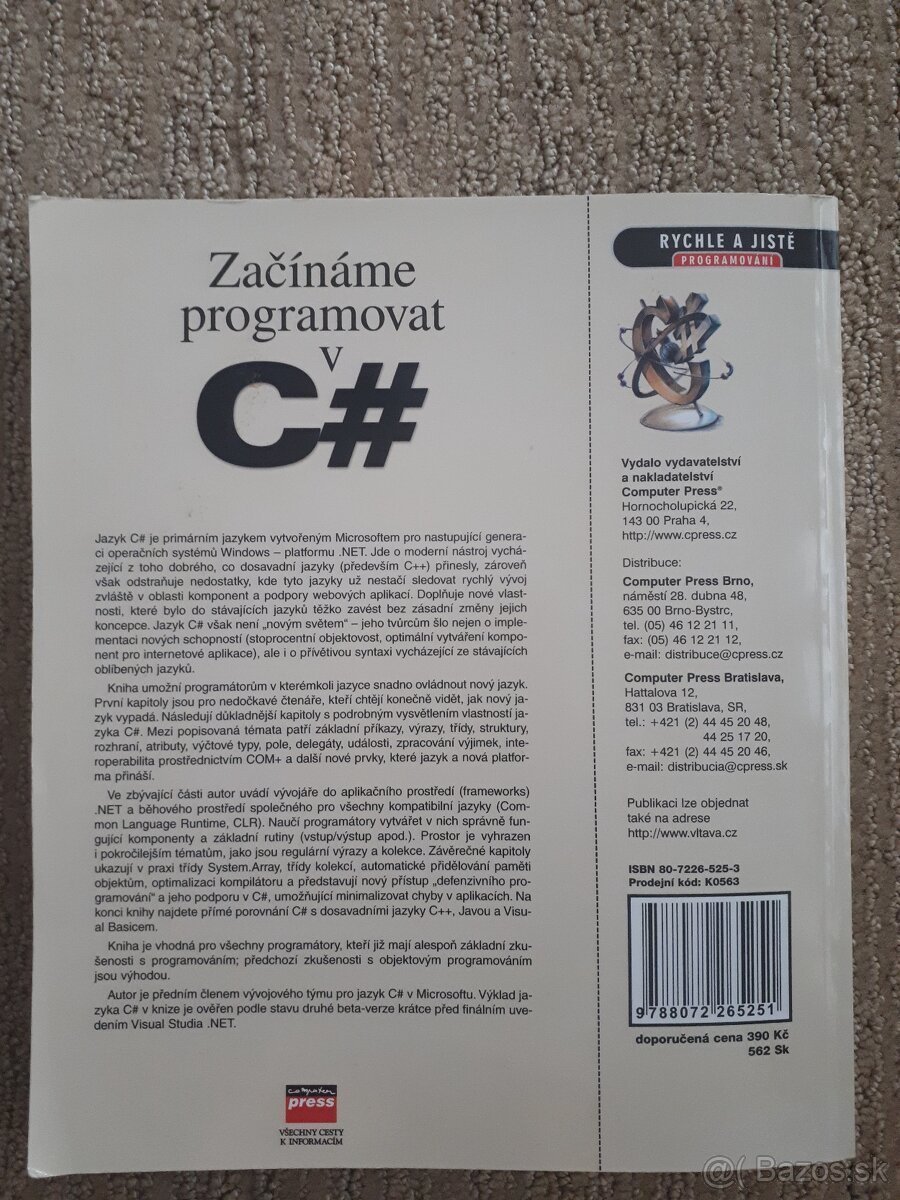 Programovanie C, C# a vedecké knihy - 2