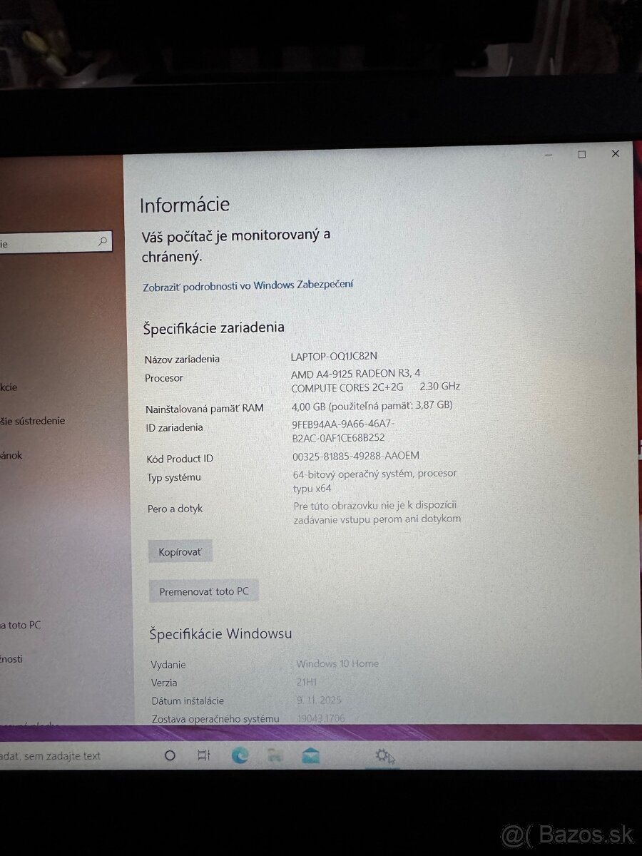Asus X540BA-DM623T – málo používaný - 2