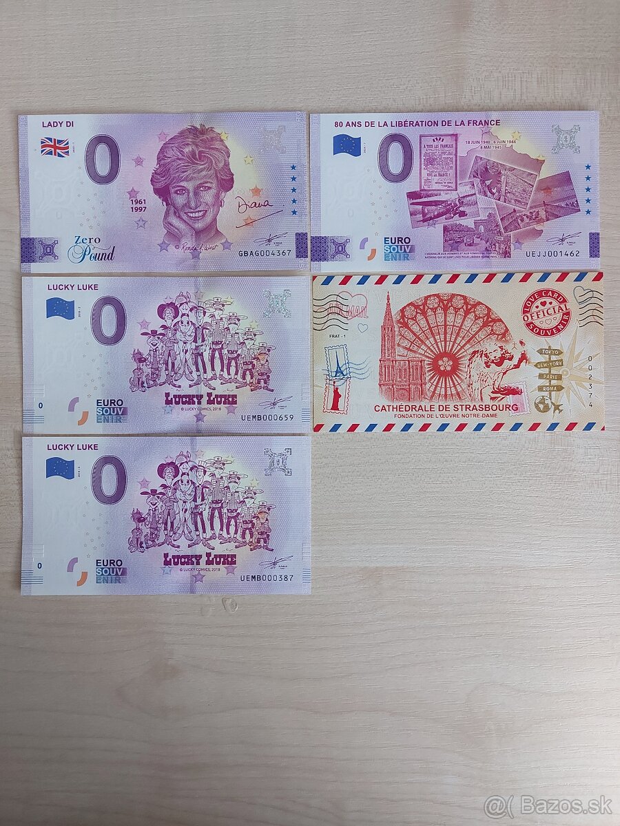 0 euro souvenir (zahraničné) - predám - 2