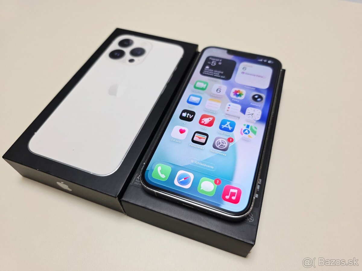 Apple iPhone 13 PRO 128GB SILVER,BATERKA 100% - 2