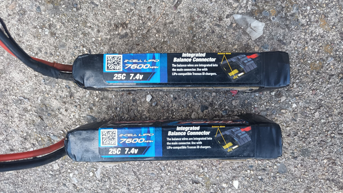 Predam, BATERKY LIPOL, TRAXXAS, 2S, 7600. - 2