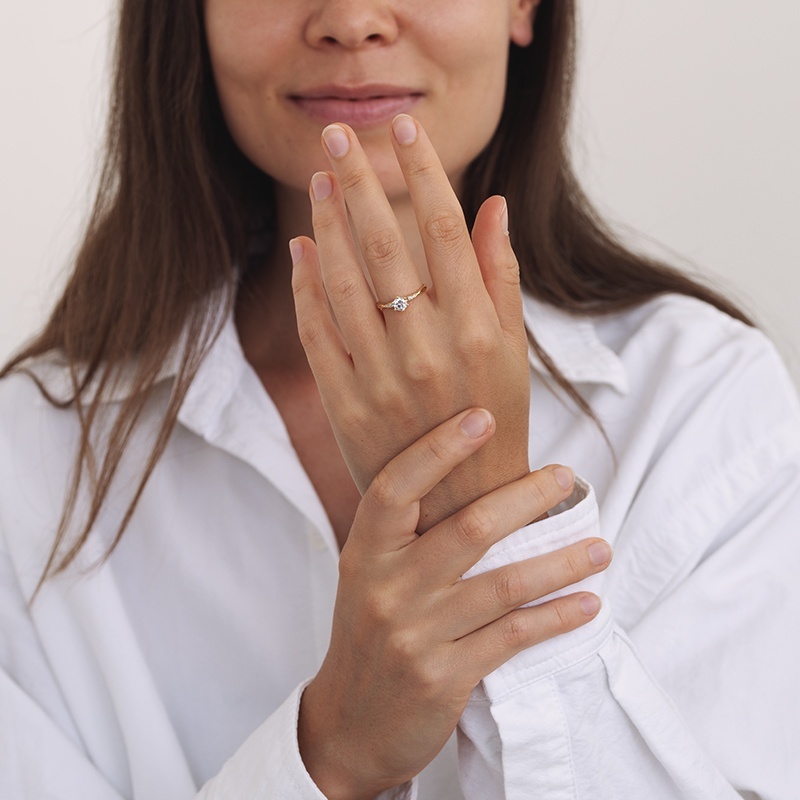 Diamantovy prsten 0.4ct G/VS2 - 2