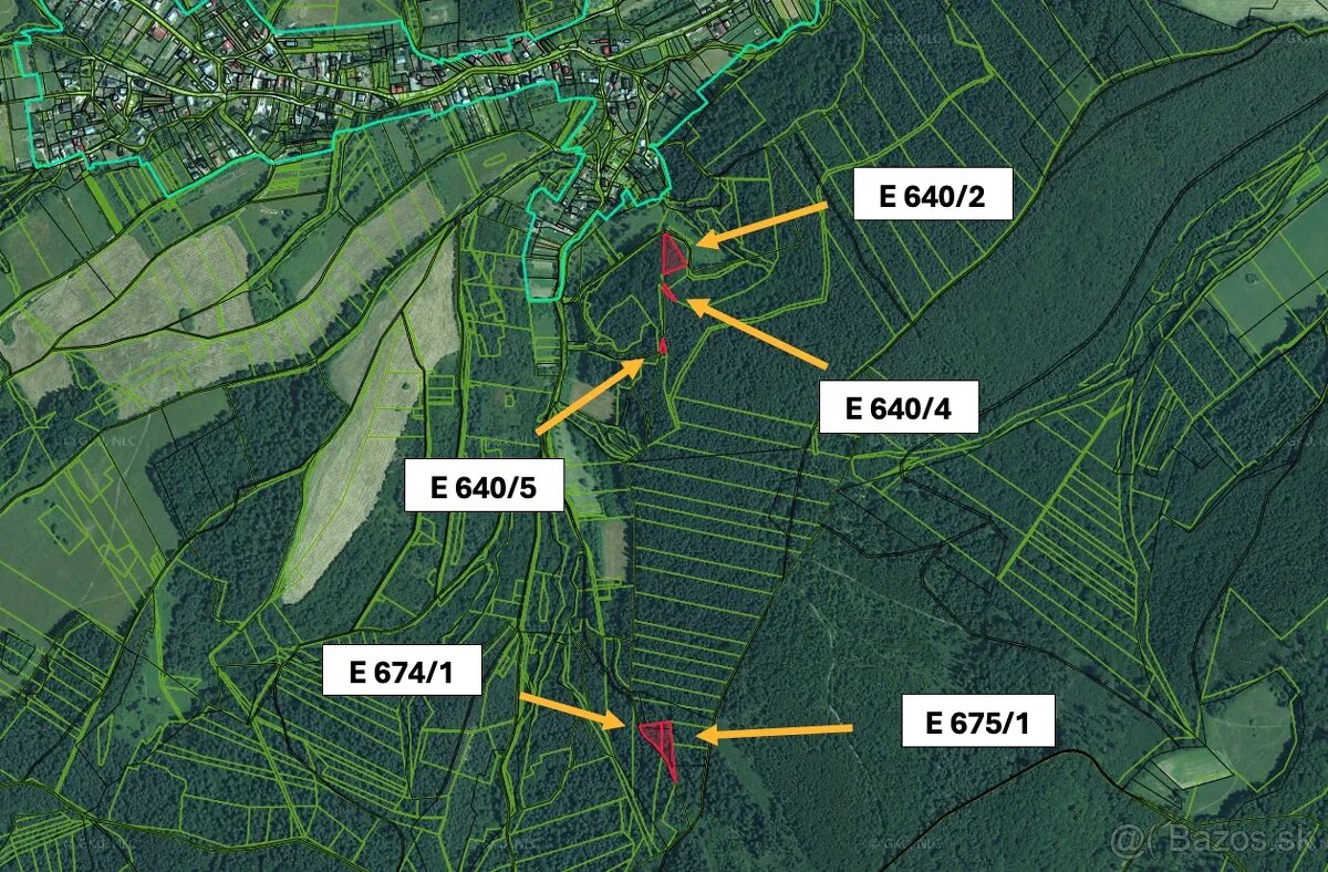 Hatné – 5.853 m2 LES – PREDAJ - 2