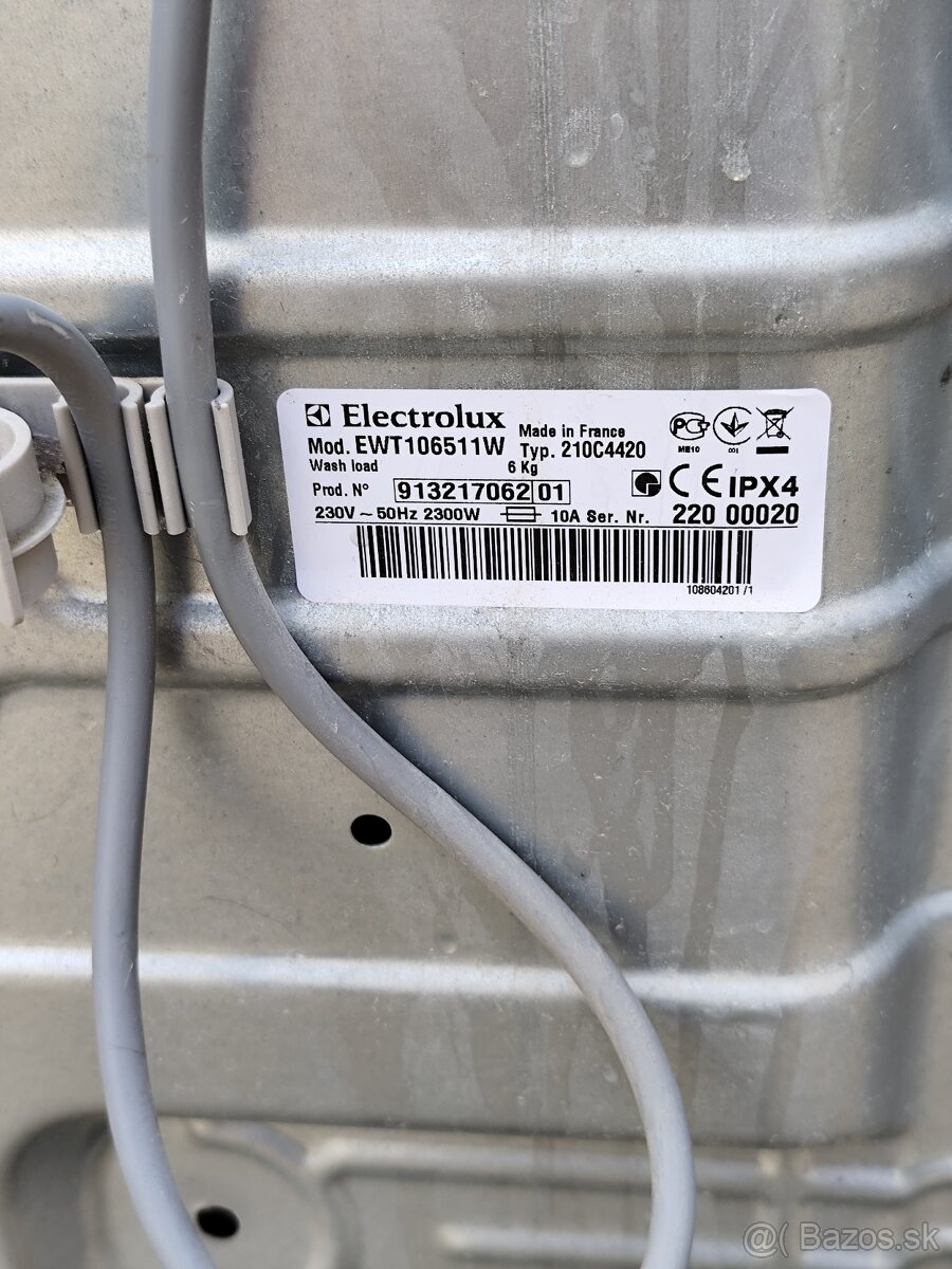 Preda funkčnú práčku ELEKTROLUX - 2