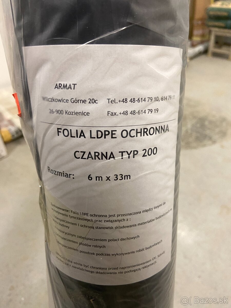 Ochranná LDPE fólia ARMAT typ 200 - 2