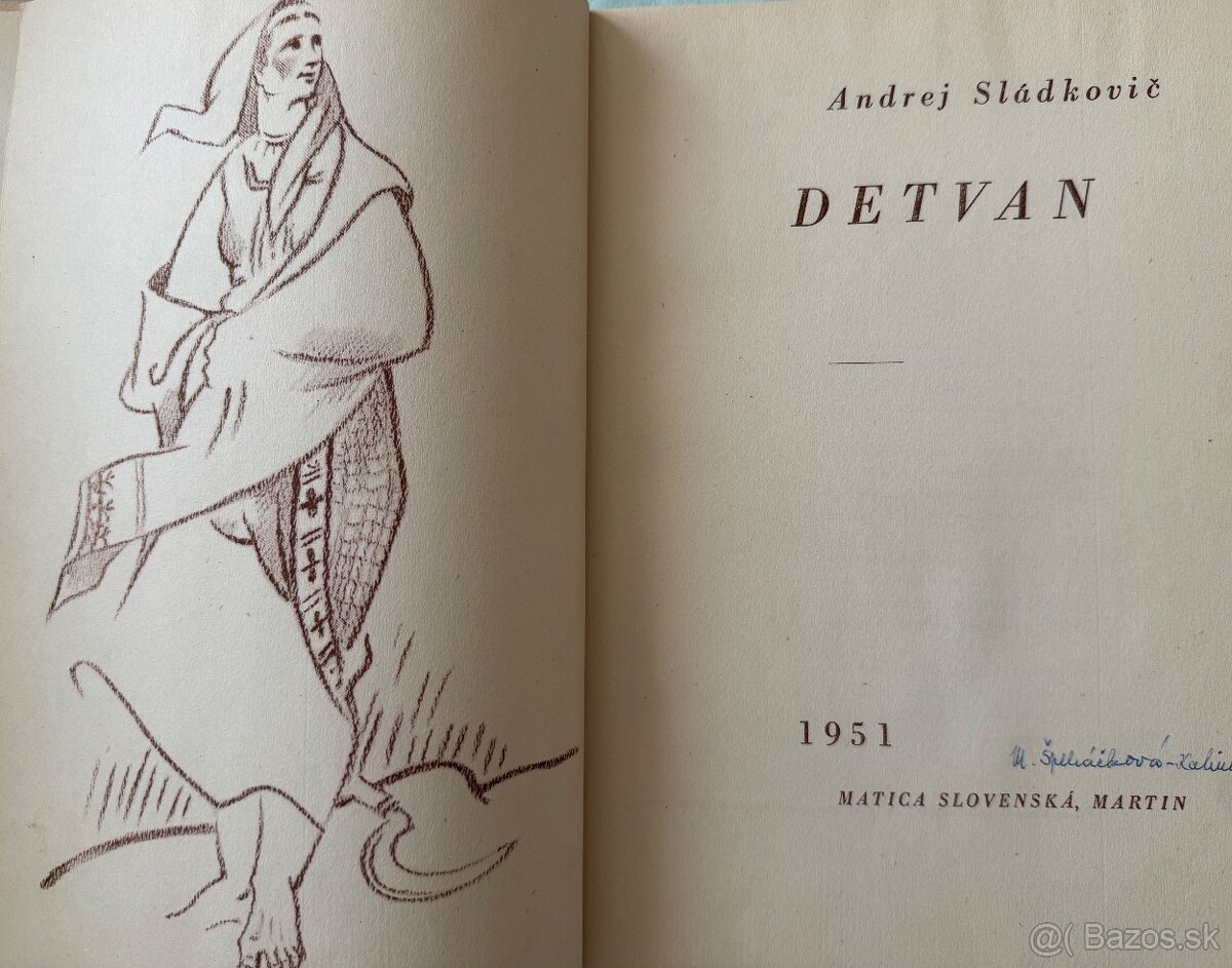 Andrej Sladkovic - Detvan 1951 il. Benka - 2