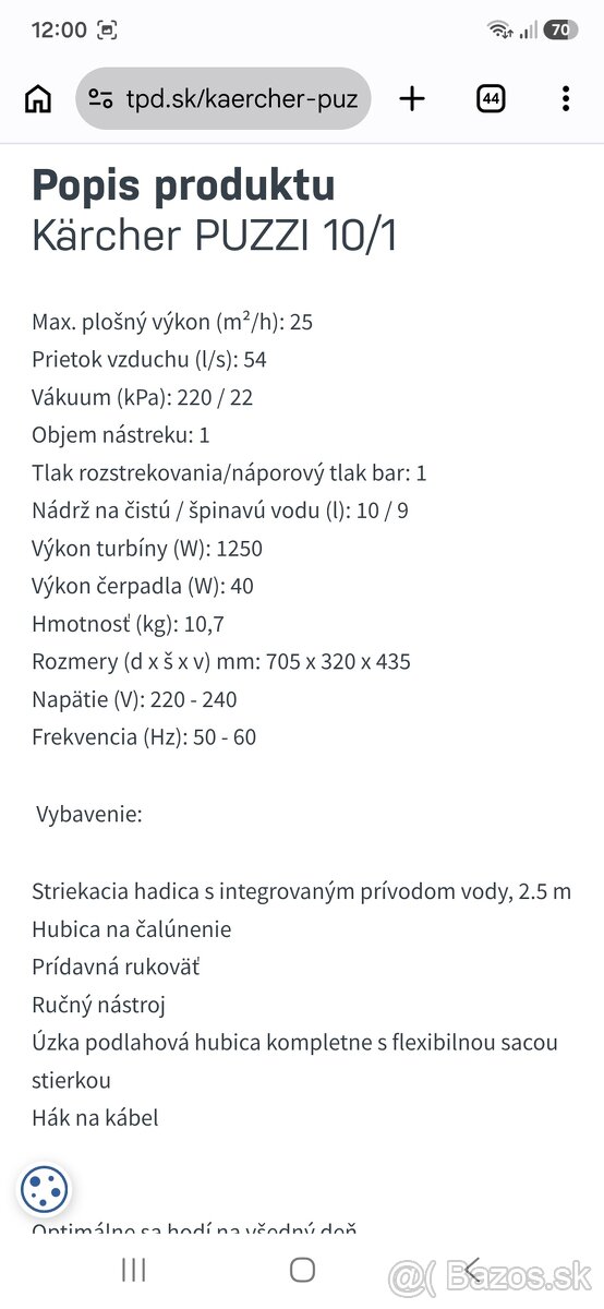 Tepovač Kärcher Puzzi 10/1 - 2