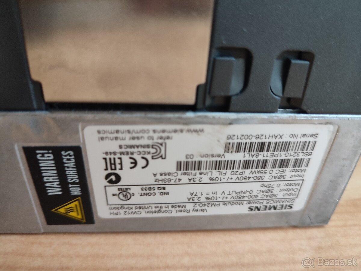 Siemens CU230P frekvenčný menič - 2