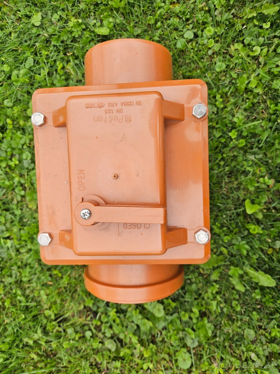 PVC kanalizačná 125 spätná klapka KGSK 125, vr. tesnenia - 2