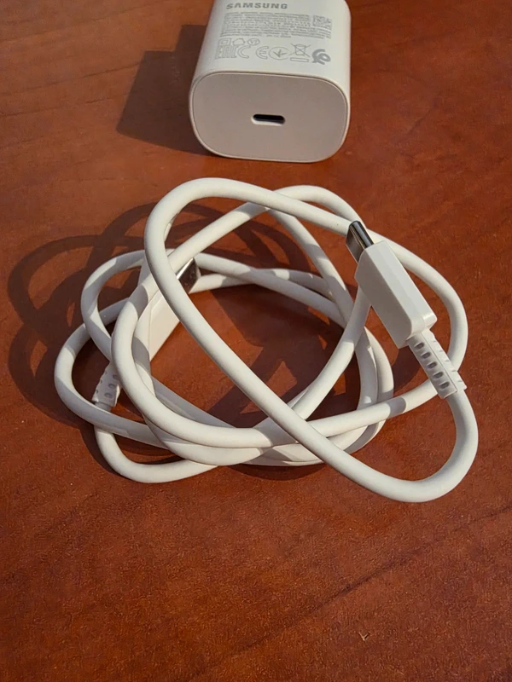 Originálna 25W nabíjačka Samsung C to C, biela - 2