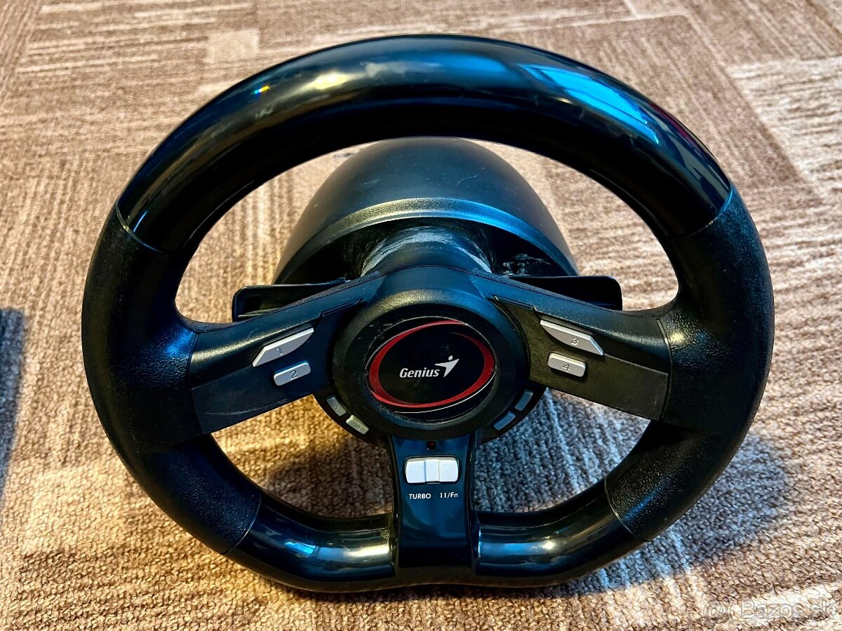 Predám volant Genius SpeedWheel 5 s pedálmi pre PC - 2