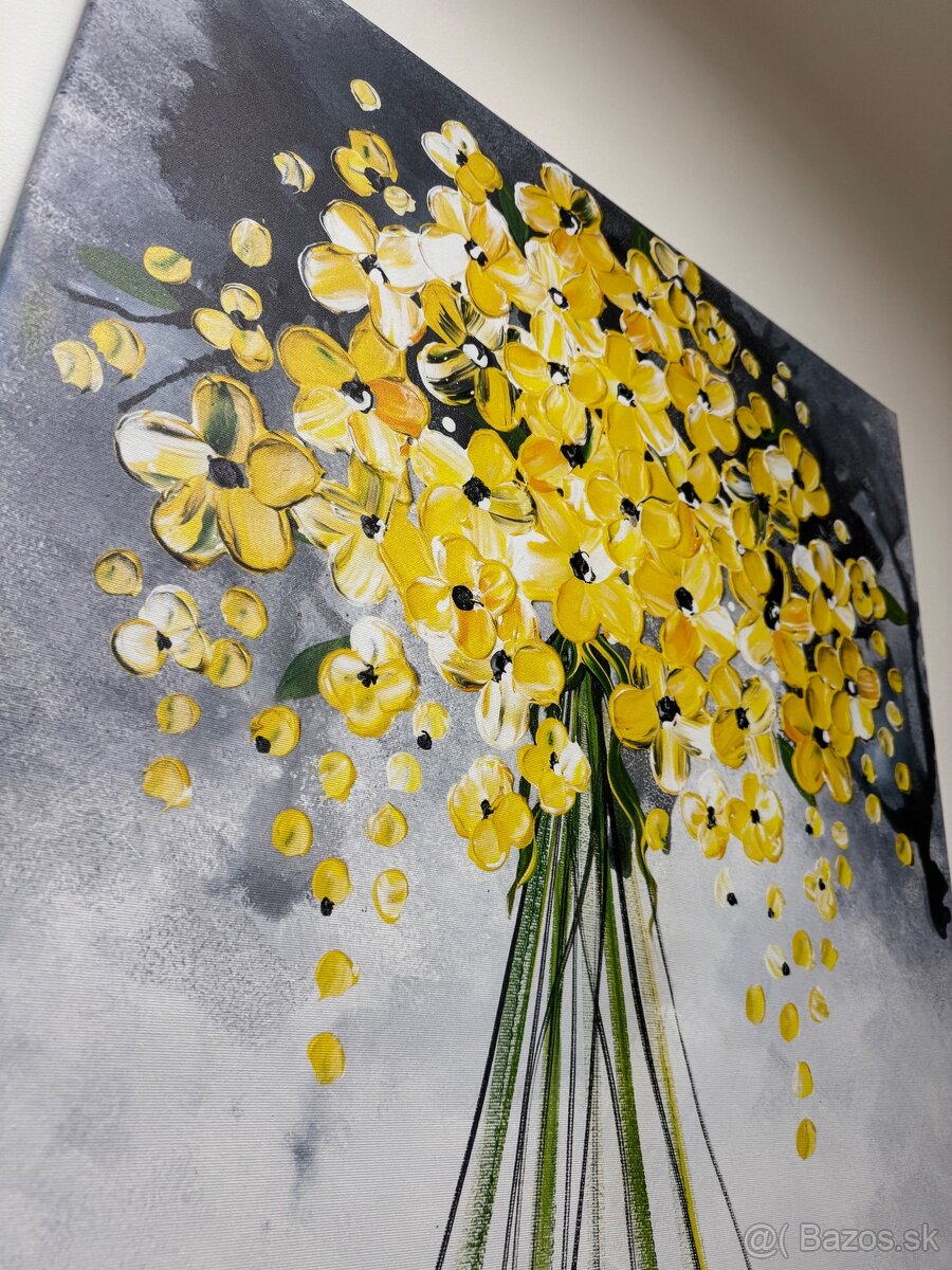 Obraz žlté kvety - 2