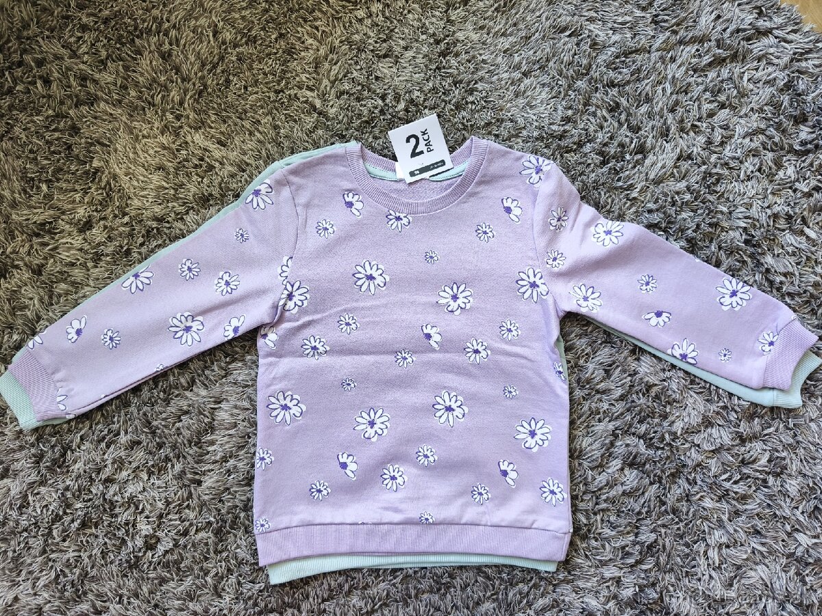 Dievčenské mikiny, 2ks - 2