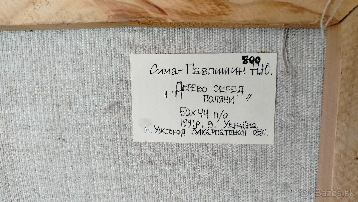 predám zarámovanú olejomaľbu na plátne - 2