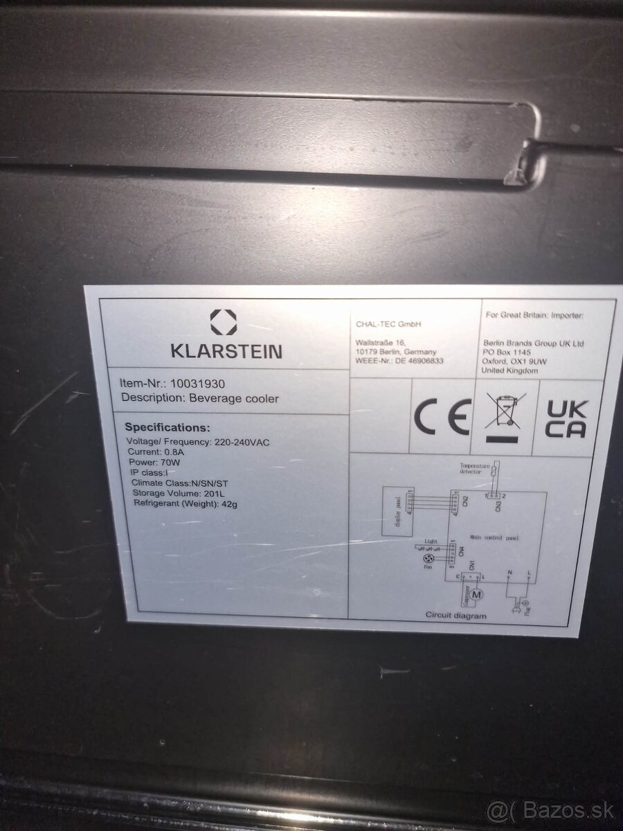 Klarstein Beersafe 6XL chladnička - 2