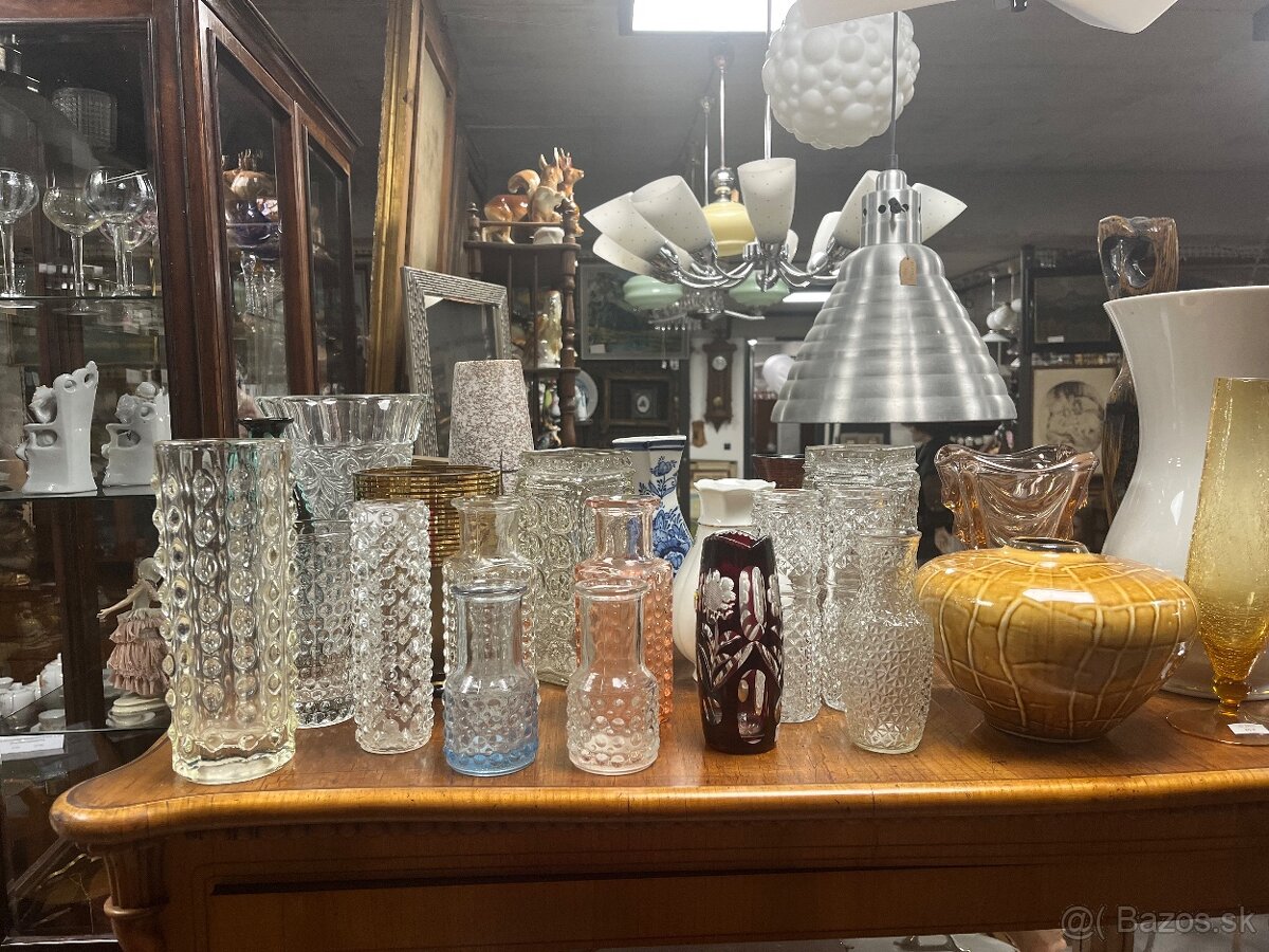 Váza modré sklo - 2