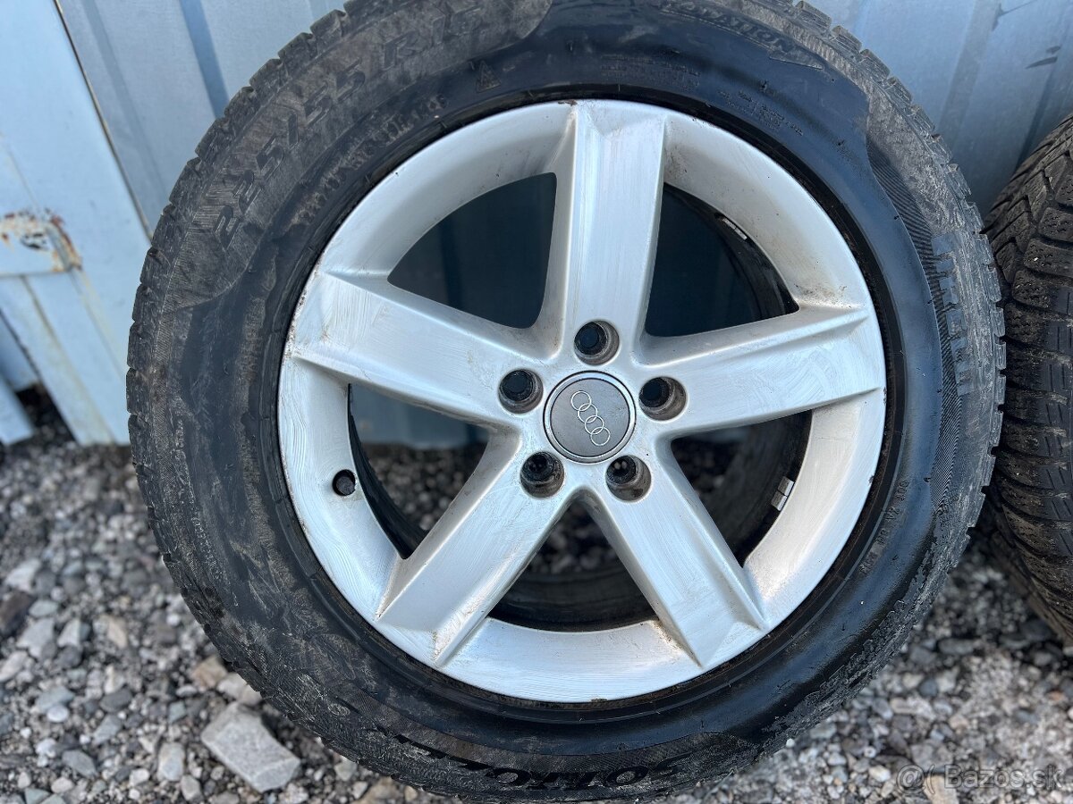 16” 5x112 r16 originál Audi 225/55 r16 - 2