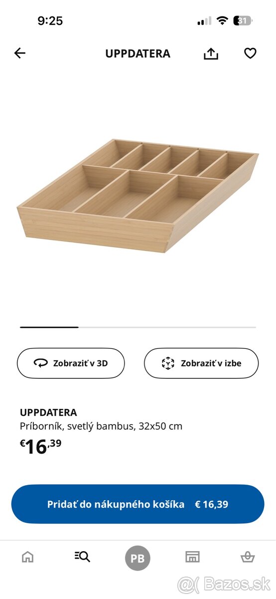 Priborniky drevené IKEA - 2