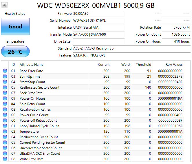3,5" HDD WD Green 5TB - 2
