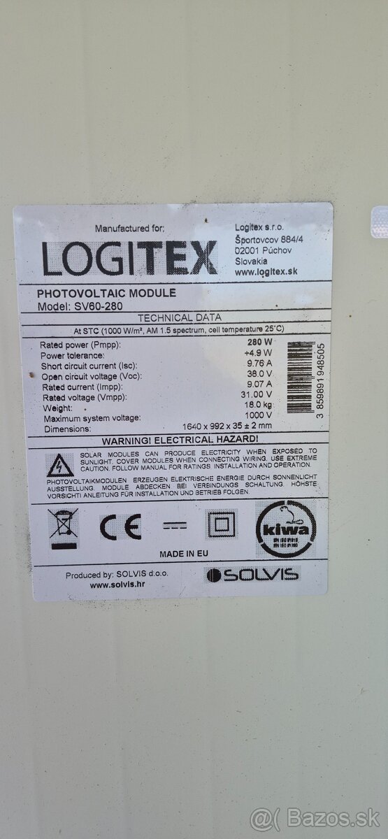 Fotovoltaické panely 280W - 2