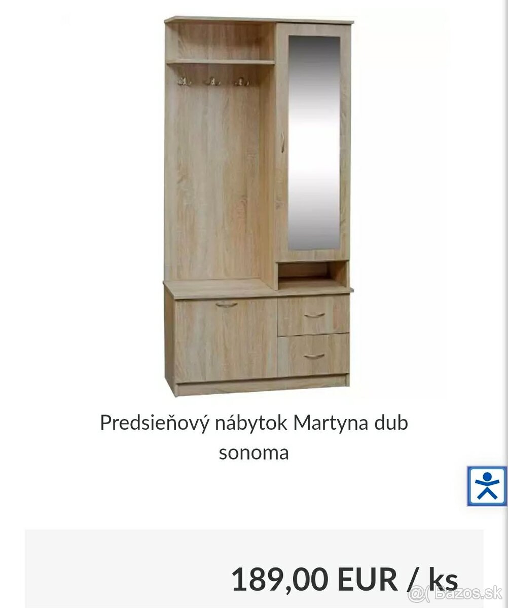 Botníková skriňa s vešiakmi - 2