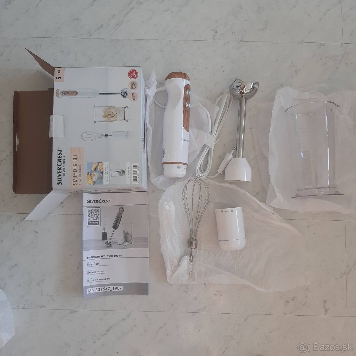 Kuchynský mixér Silver - nový - 2