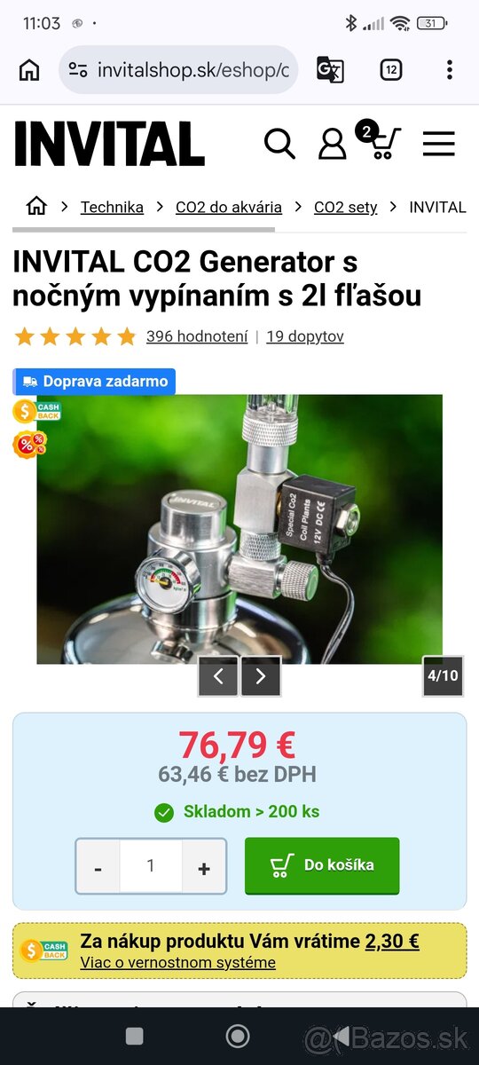 CO2 - fľaša - 2