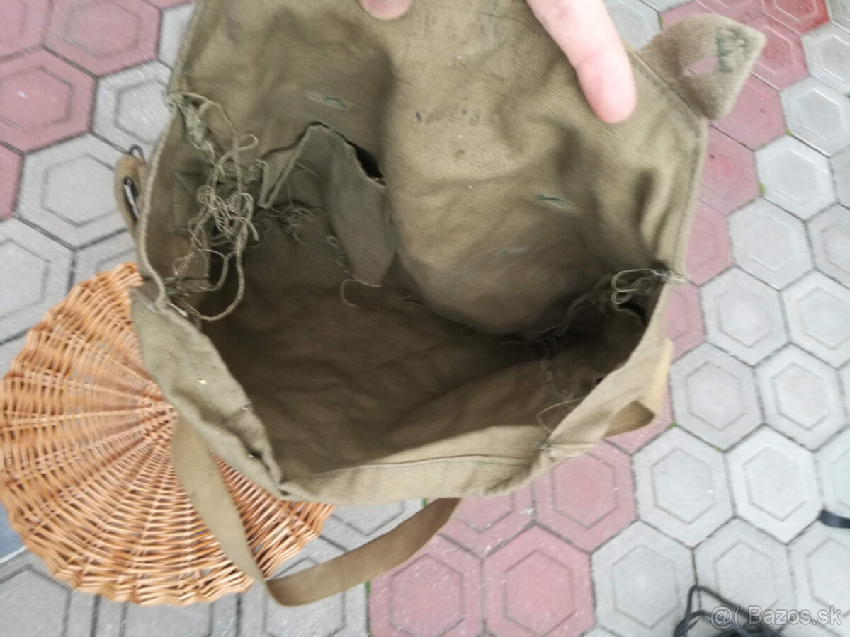 Plátená vojenská brašna malá -retro - 2