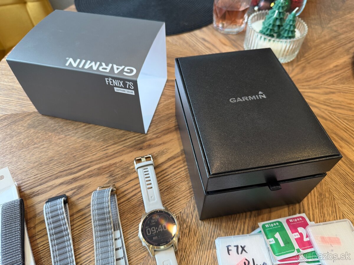 Garmin fenix 7s sapphire solar titanium rose gold top stav - 2