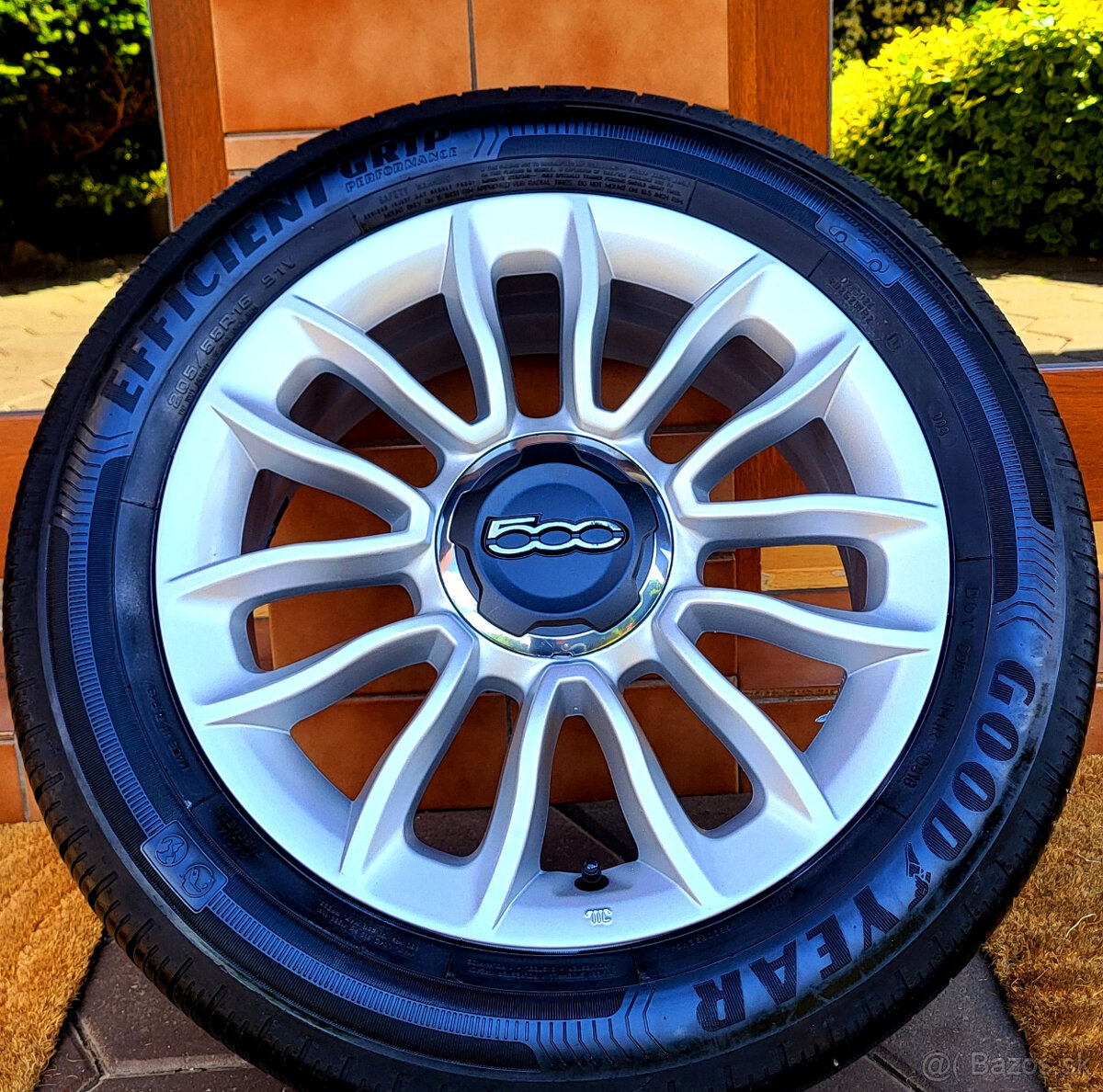 alu R16 5x98, pneu Good Year 205/55, orig. Fiat 500L + TIPO - 2
