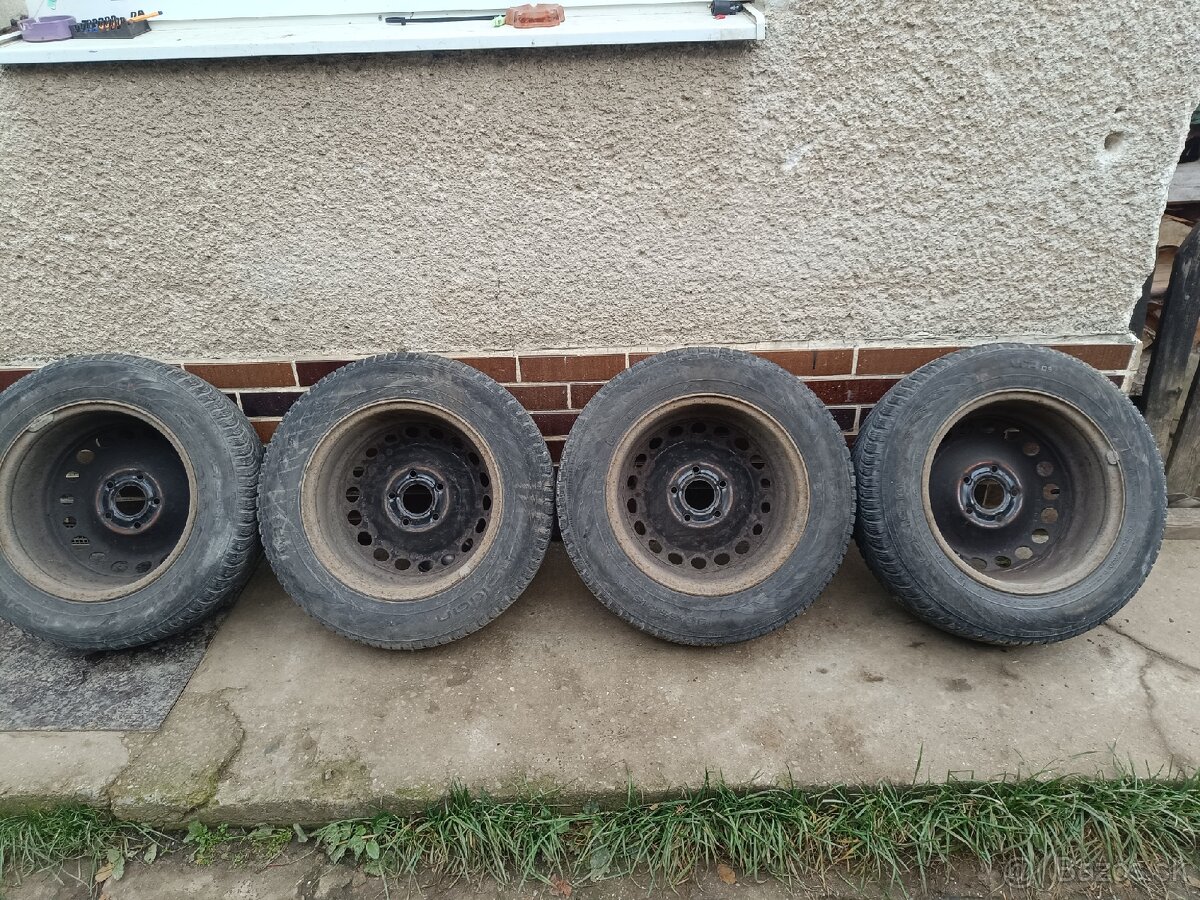 Plechové disky R15 – rozteč 5x114,3 + zimné pneumatiky - 2