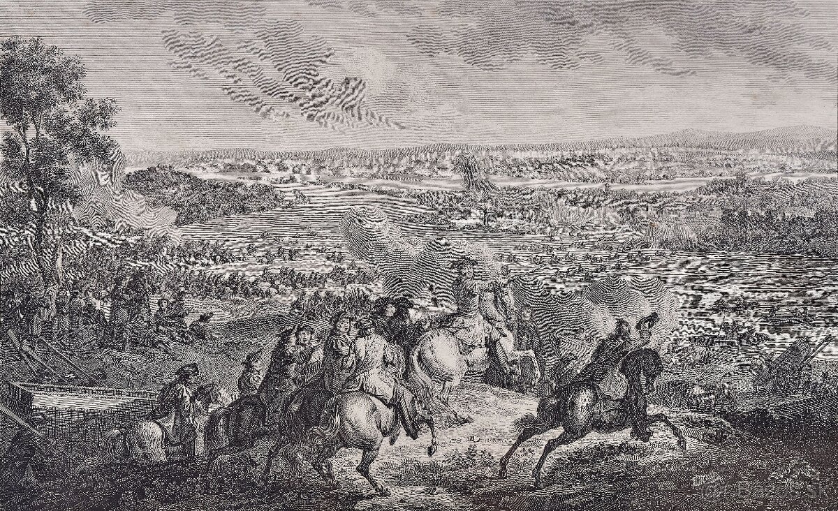 Medirytina prechod cez Rýn vojská Ľudovíta XIV - 2