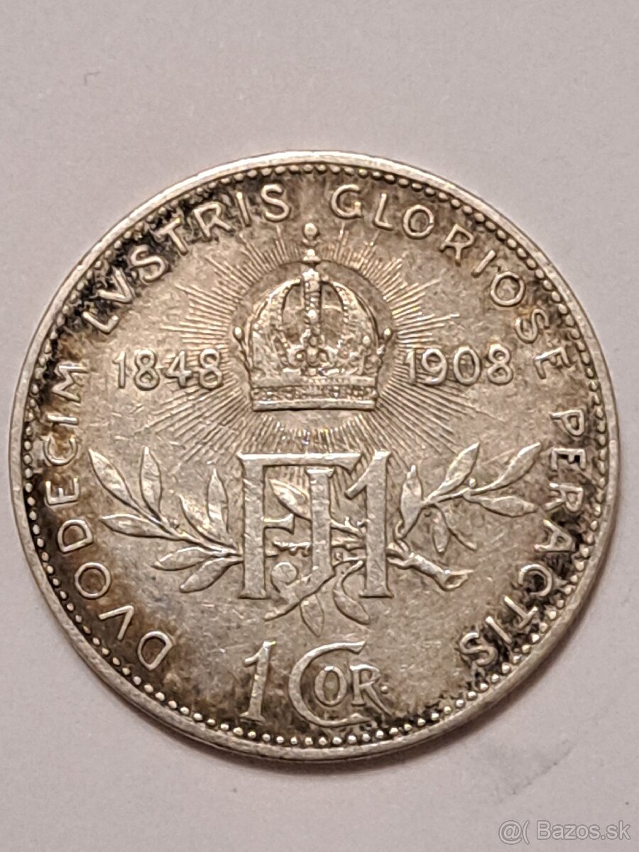 1 koruna1908 - 2