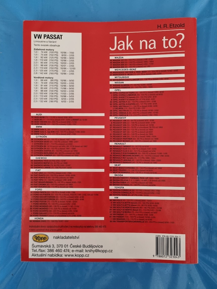 VW Passat od 10/96 do 2/05 - 2