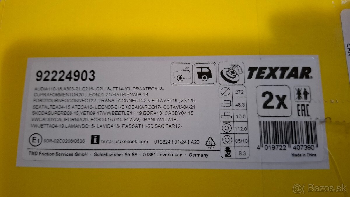 Brzdové kotúče Škoda karoq - 2