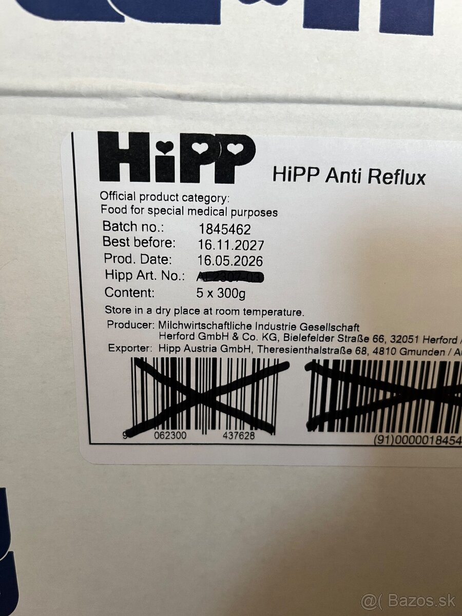 Umelé mlieko HIPP AR - 2