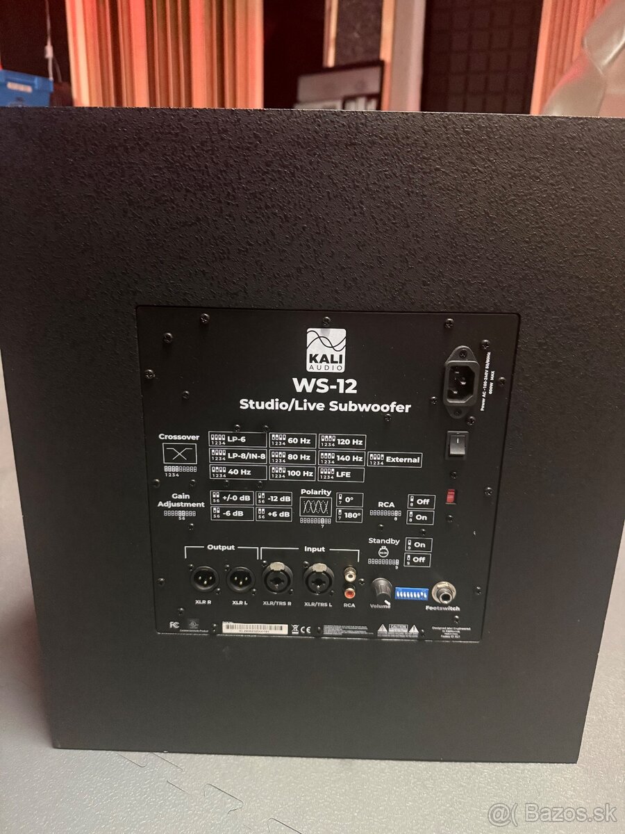 Predám SUBWOOFER Kali Audio WS12 - studio/live - 2