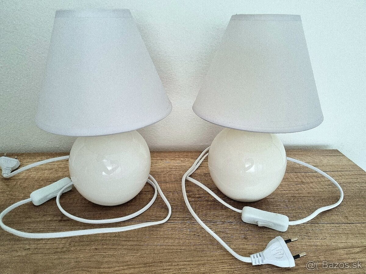 LAMPY BIELE , ZELENÁ- zľavnené - 2