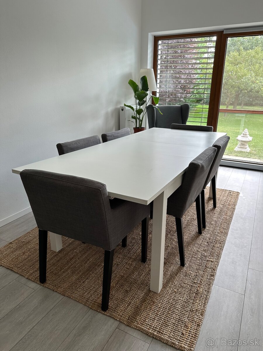 Predám jedálenský stôl + 6 stoličiek IKEA - 2