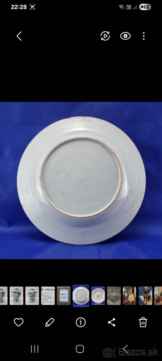 Starožitný čínsky tanier - vyše 300.ročný - 2