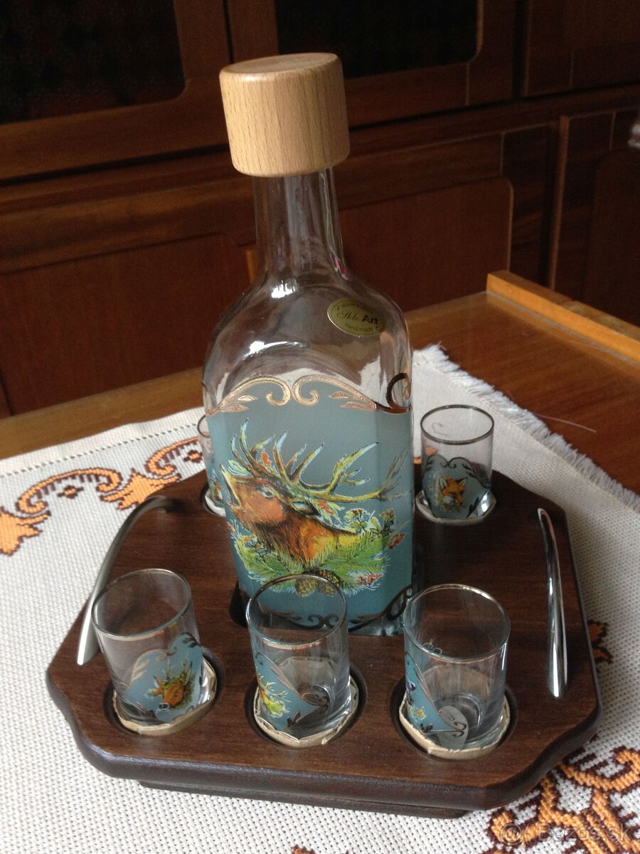 DEKORATÍVNE SKLO - POĽOVNÍCKY VZOR - 2