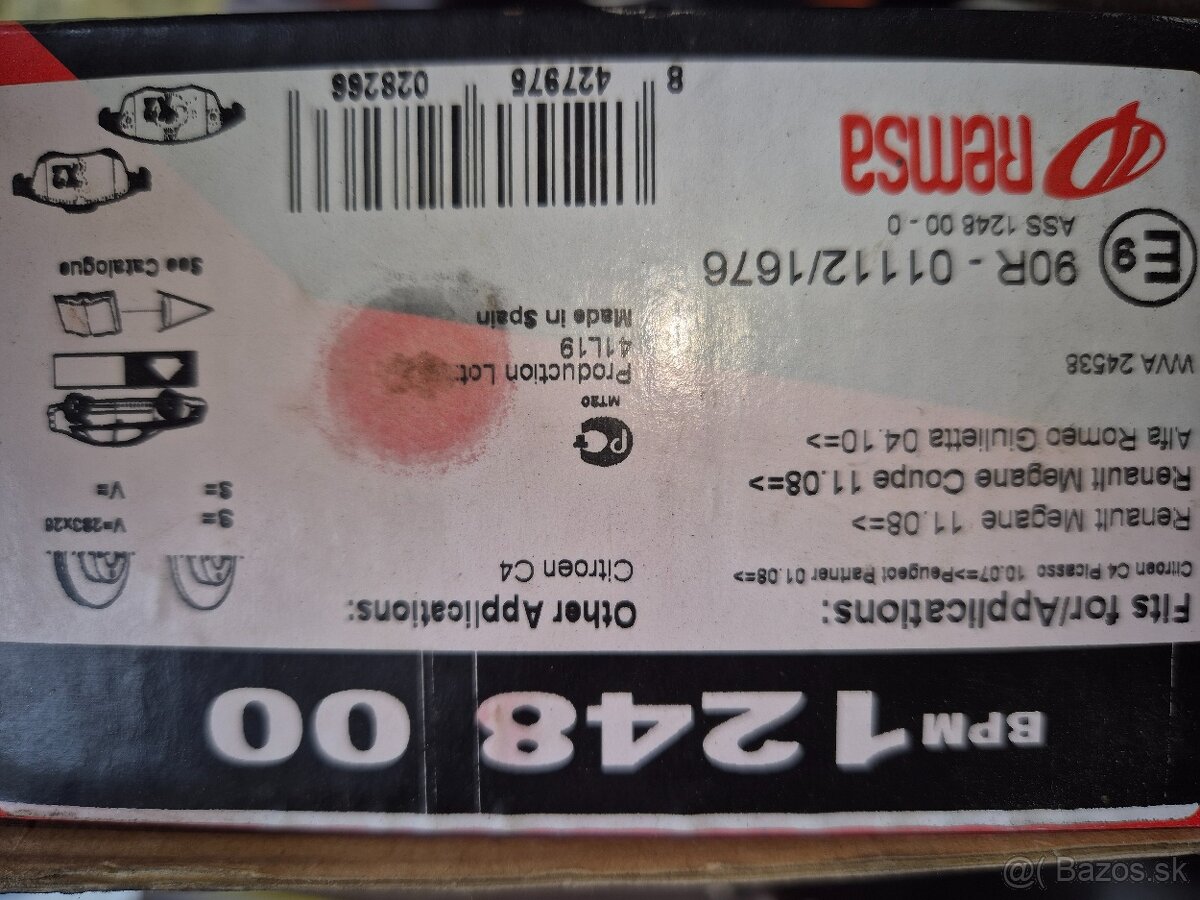 Predám nové brzdové obloženia - 2