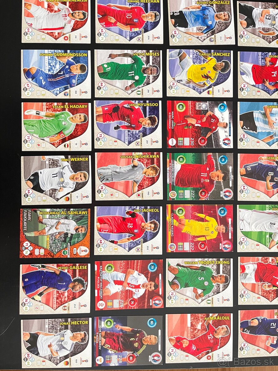 Futbalové kartičky - WC 2018 - 2