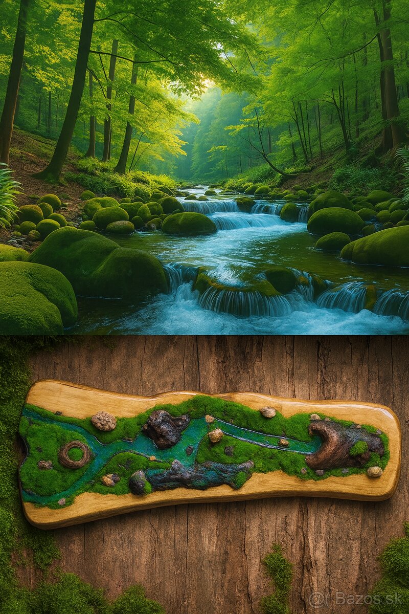 „Rieka času“ – originálny prírodný obraz do interiéru - 2