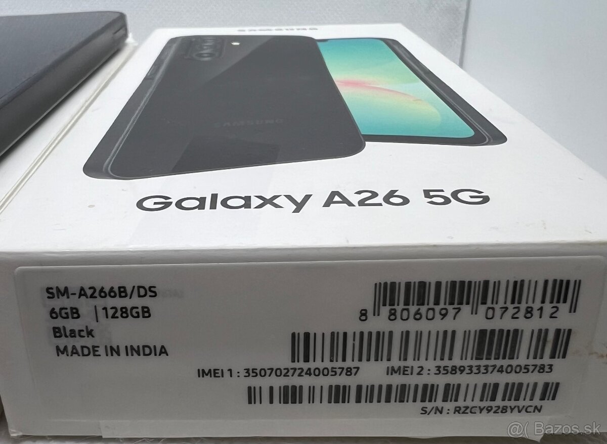 SAMSUNG GALAXY A26 black 8/128GB - 2