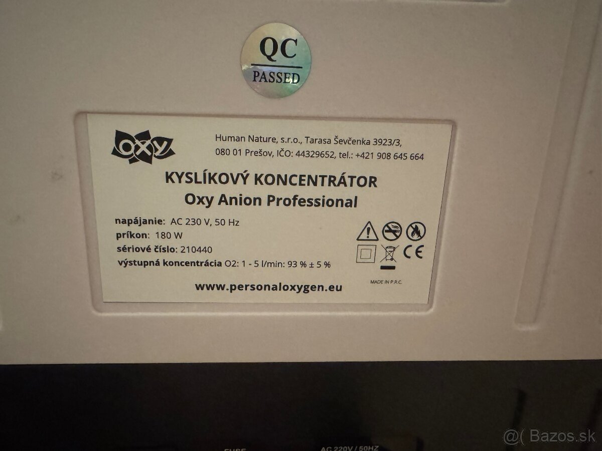 Kyslíkový koncentrátor - 2