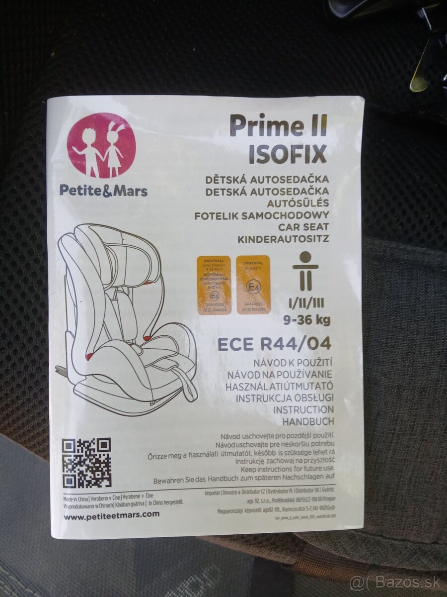 Detská autosedačka Petite&Mars 9-36 kg - 2