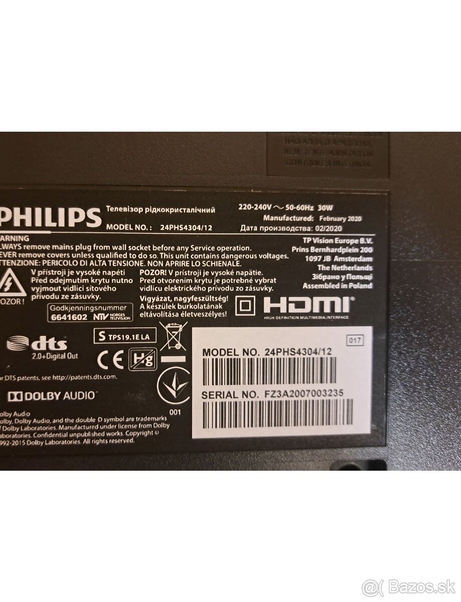 LED TV Philips 24phs4304 - 2