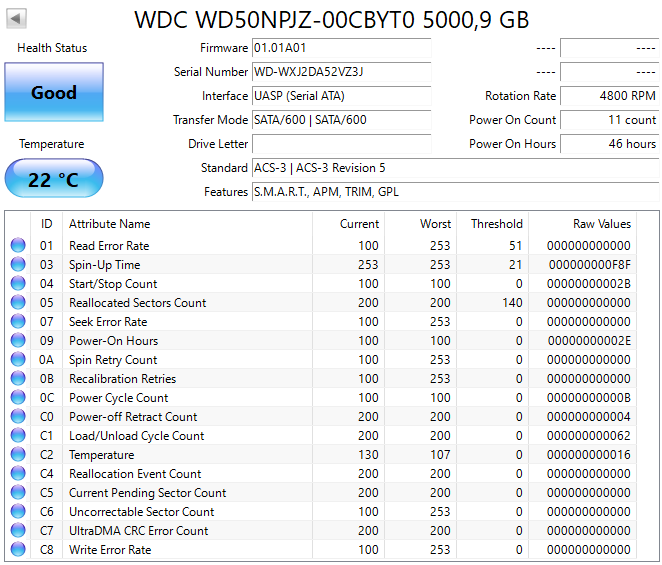 Externý 2,5" HDD Intenso / Seagate / WD 5TB - 2