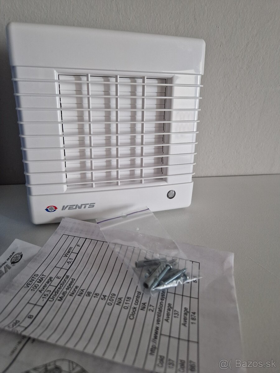 VENTILÁTOR vents 100 MAT - nový - 2